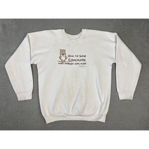 Vintage Shoebox Greetings Sweatshirt Size XL Chocolate Made in‎ USA